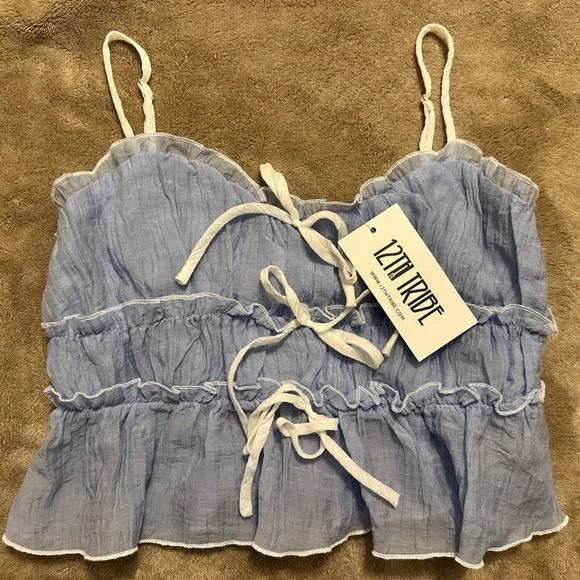 Dahlia Blue Tank 12th Tribe - Picture 3 of 4